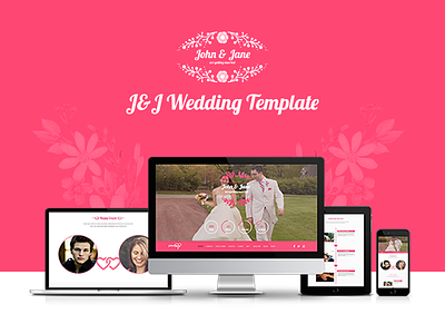 Re-Design: J&J Wedding Event & Celebration Agency Template celebration creative rsvp wedding wedding event wedding planner