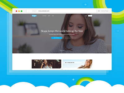 Skype Web UI Re-design Concept