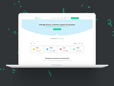 Helpdesk App Landing Page Template - SaaSera