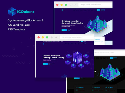 ICO Tokenz - ICO CryptoCurrency Landing Page