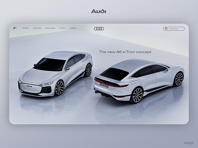 Audi Website - UI Re-design adobe photoshop adobe xd audi branding car figma glassmorphism logo ui ui ux ui ux design ui design ui ux uidesign uiux website website design website ui xd xd design