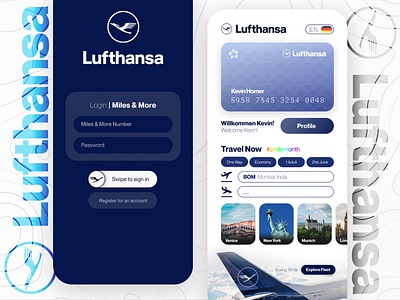 Lufthansa App redesign airline airline app airline ui app ui application aviation design illustration logo lufthansa travel app travel app ui ui ui ux ui ux design ui design ui ux uidesign uiux