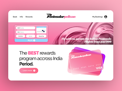 Peninsular Pelican - Airline Website UI design ui ui ux ui ux design ui design ui ux uidesign uiux