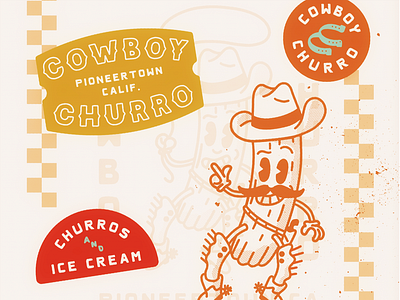 Cowboy Churro Branding by Abby Leighton 1950s branding churro cowboy desert old retro vintage west western