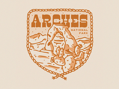 Arches National Park Western Shirt Design arches graphic design merchandise national park old retro shirt vintage west western wild
