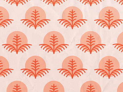 Mojave Palms Motel Wallpaper Pattern