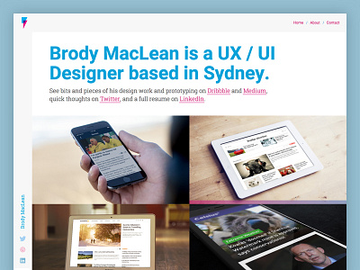 Brody.com Redesign design portfolio redesign ui ux