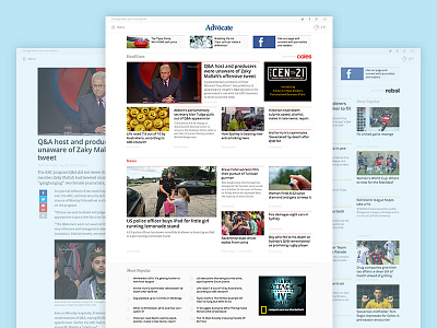 Fairfax Media Regional Website Redesigns design news redesign ui ux