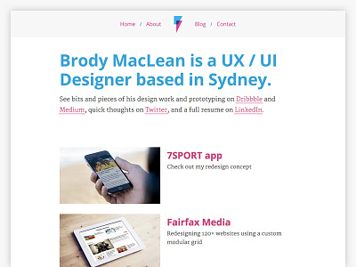 Brody.com Re-redesign reredesign