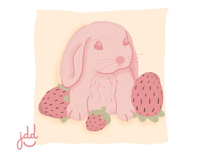 Cute pink rabbit art design dibujo dibujos illustration ilustraciondigital photoshop