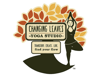 Changing Leaves Yoga Studio - Logo Identity Design