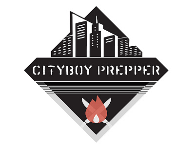 Cityboy Prepper (Media Channel) - Logo Identity creative design edgy logo prepper