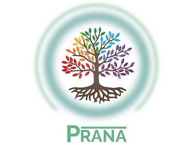 PRANA - Logo Design chakras design logo tree