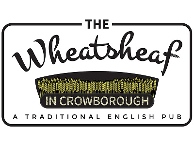 The Wheatsheaf - English Pub identity logo design pub signage