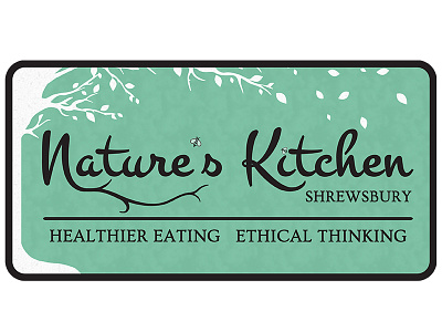 Natures Kitchen, Shrewsbury - Identity Labeling Design label design logo design natural foods nature restaurant identity tree
