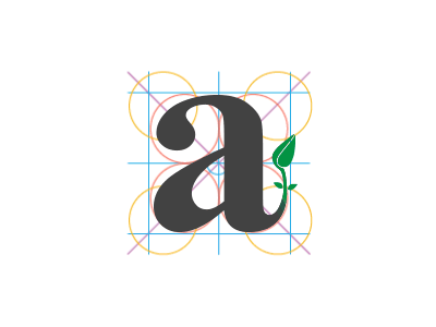 Branding Animation a animation branding geometry grid illustration leaf lettering math