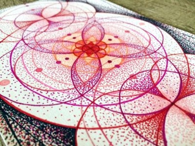 Radiating Chakra - Stippling