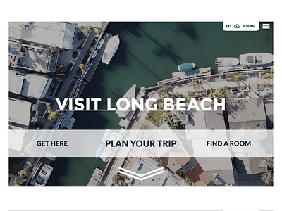 Long Beach Tourism Redesign dailyui dailyui 003 dailyuichallenge figma ui ux web design