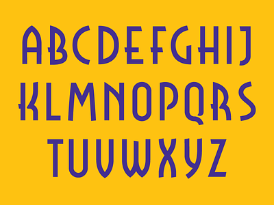 Rosendahl Majuscule art deco case deco font majuscule type typeface typography upper