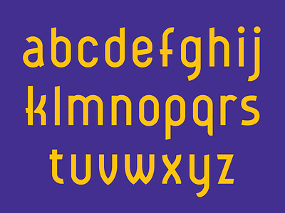 Rosendahl Minuscule art deco deco font lower case minuscule type typeface typography
