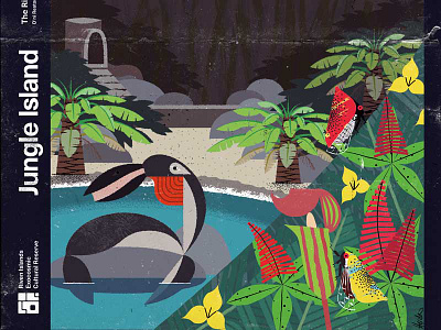 Riven—Jungle Island fauna illustration imaginary modern myst riven
