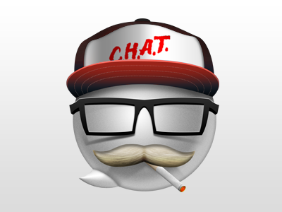 HipChat chat hipchat hipster icon mustache portfolio