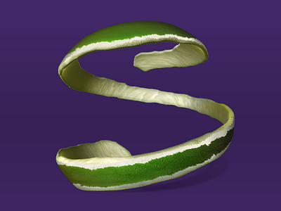 Another shot at a lime peel cinema 4d icon lime replacement rind s spiral sublime text