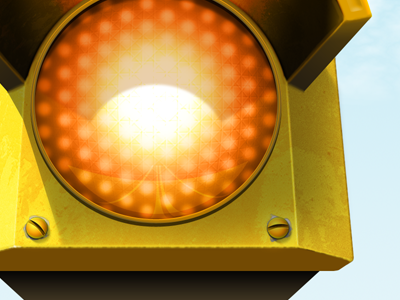 Orange Light app icon ios traffic traffic light