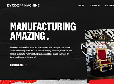 Dyrdek Machine brand design icon design ux ui design visual design website design