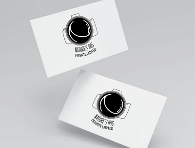 Nature's Iris Logo Concept black and white branding camera concept design graphic design illustration lens logo minimal photography