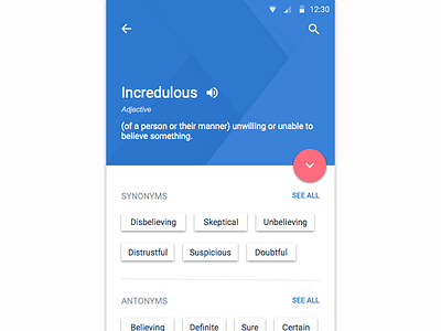 Material Design Dictionary