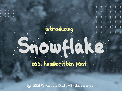 Snowflake - Cool Handwritten Font cool font font font kids handwritten handwritten font handwritten typeface kids kids font logo