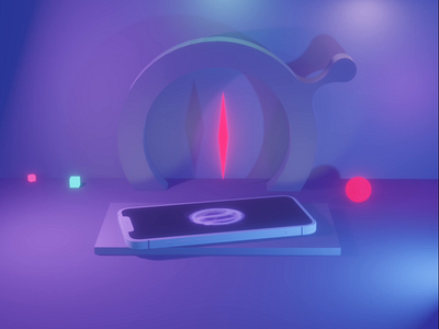 Calpro 3d logo app preview template 3d animated lighting loading logo