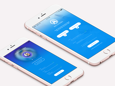 Decision's app Login/Register android app auth decisions. mobile form ios login preview react native register signin signup