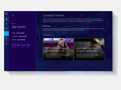 Campaigns ads advertising ambient campaigns countdown dashboard expire grid stanza tabs