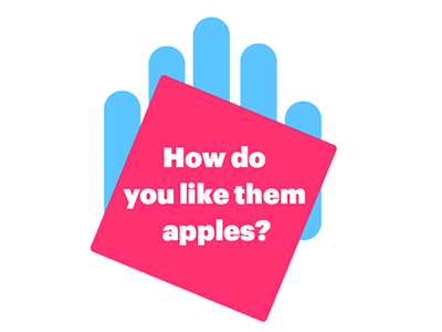 How do you like them apples? Logo