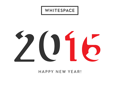 Happy 2016! whitespace