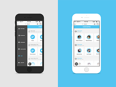 Liveli Job App app design marisa rowland mobile navigation profile ui ux whitespace