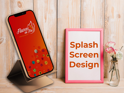 Unique Splash Screen Design for App UI app design food app graphic design modern splashscreen ui uiuxdesign unique design ux vector