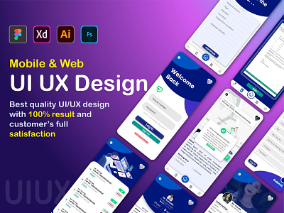 Unique & Colorful UI/UX Design colorful mobile app design modern ui ux ui design unique uxdesign website design