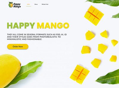 mango landing figma landing design mango photoshop