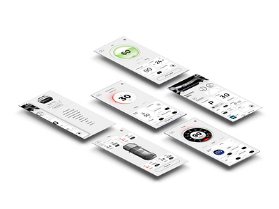 car control complate design graphics ui vector