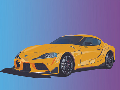 All New Toyota Beast (Supra) adobe automobile illustration supra the beaset toyota vector