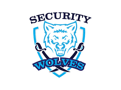 Dribbble Shot Security Wolves graphics graphics design logo design vector