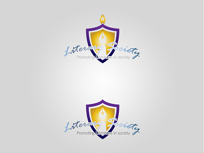 Dribbble Shot Litrary illustrator logo design vector