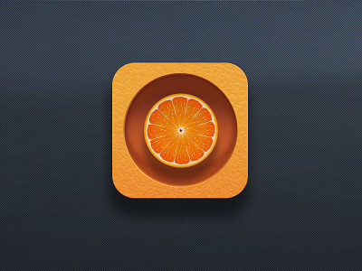 Dribbble Shot Orange Icon icon illustration photoshop vector