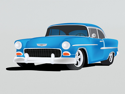 Dribbble Shot Impala car designing graphics vector