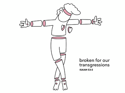 Broken bible illustration