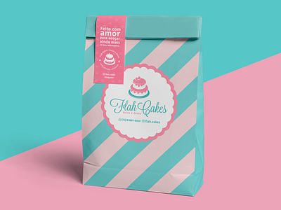 Flah Cakes - Visual identity cake cake design candy shop logo design visual identity design