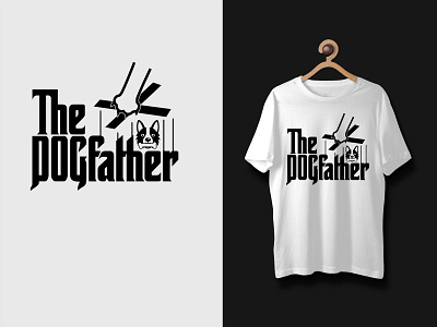 Dog Father T-Shirt Design custom design dribbble fashion merch minimal print t shirt t shirt design tee tee shirts